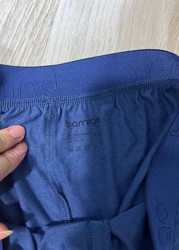 Diğer Erkek Mavi Loose Fit Midi Boxer