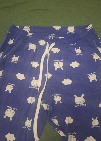 Erkek Mavi   Uzun Kollu Pijama Takımı  kırmızılı  alt hediyesi - Görsel 4