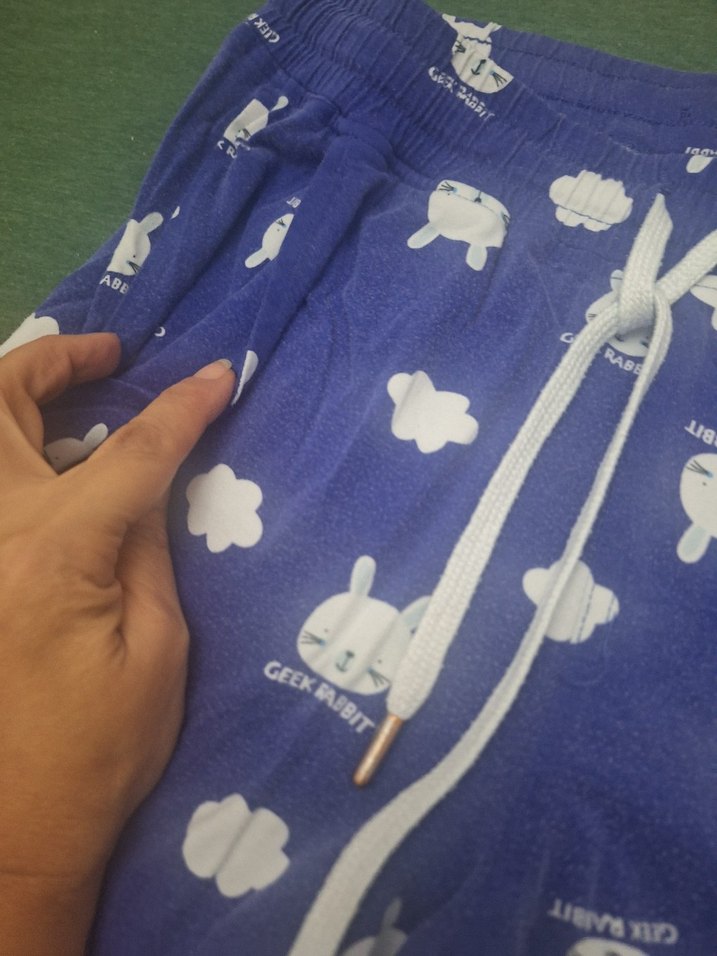 Erkek Mavi   Uzun Kollu Pijama Takımı  kırmızılı  alt hediyesi - Görsel 5