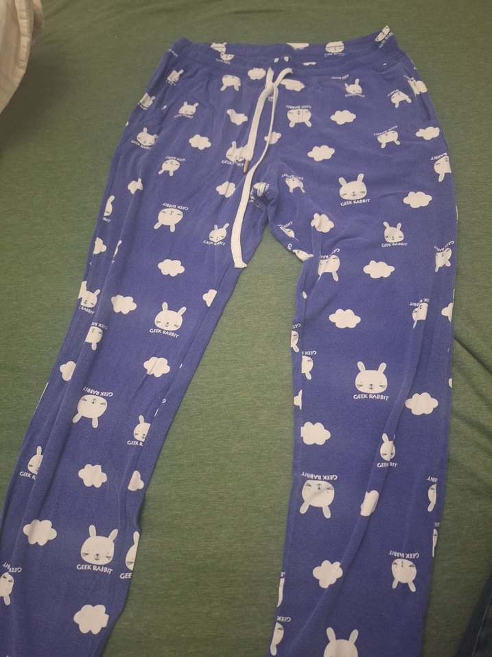 Erkek Mavi   Uzun Kollu Pijama Takımı  kırmızılı  alt hediyesi - Görsel 2