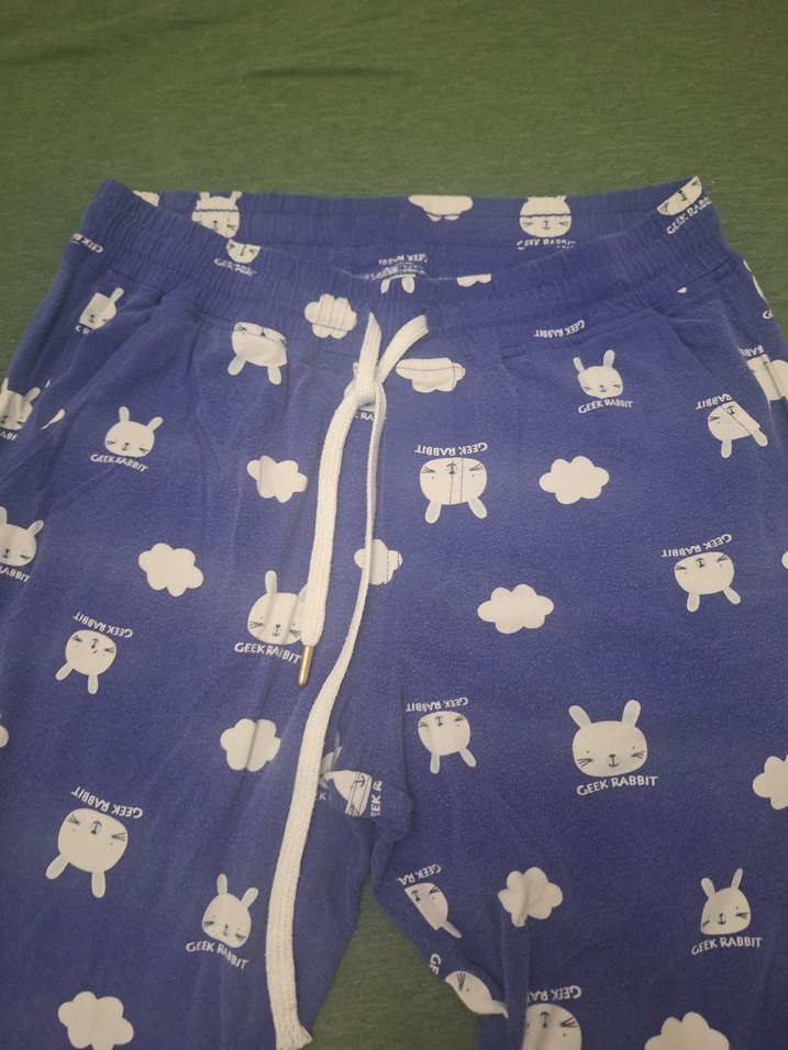 Erkek Mavi   Uzun Kollu Pijama Takımı  kırmızılı  alt hediyesi - Görsel 4