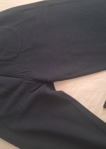 Gri Elastik Belli Hamile Eşofman 2 adet gri ve lacivertli - Görsel 8