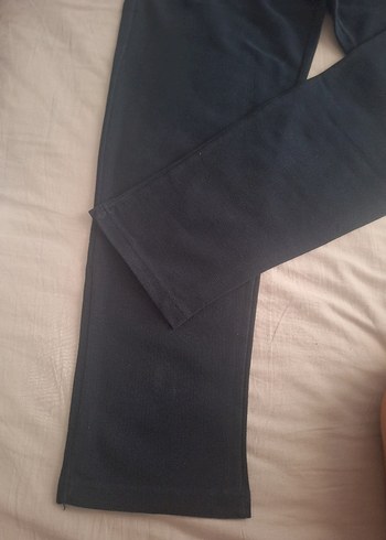 Gri Elastik Belli Hamile Eşofman 2 adet gri ve lacivertli - Görsel 12