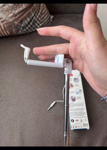 Siyah Mini Selfie Çubuğu ve Tripod - Görsel 4