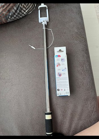 Siyah Mini Selfie Çubuğu ve Tripod - Görsel 6