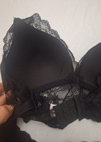 Siyah Dantelli Goth Mini Sütyen ve Külot Takımı sıfır beden 80 - Görsel 5