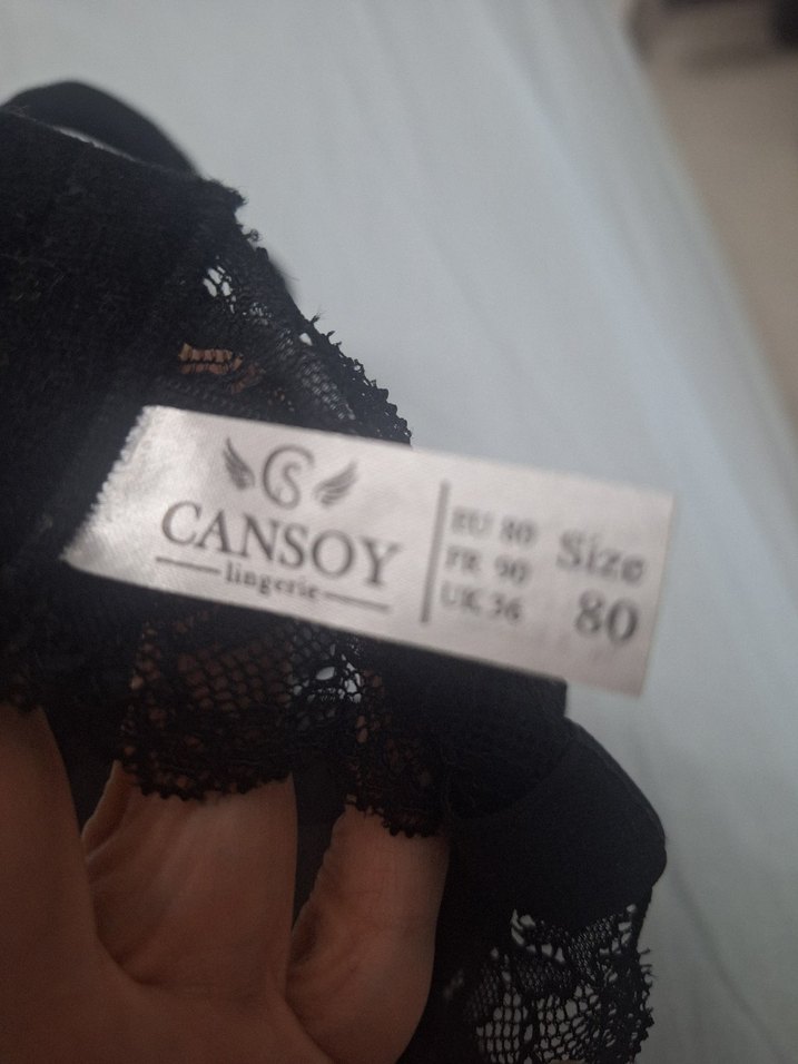 Siyah Dantelli Goth Mini Sütyen ve Külot Takımı sıfır beden 80 - Görsel 4