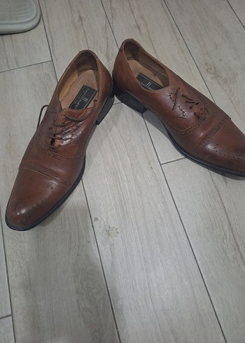 Kahverengi Deri Klasik Erkek Ayakkabı - Görsel 4
