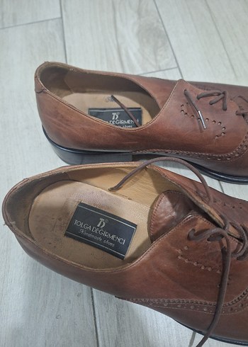 Kahverengi Deri Klasik Erkek Ayakkabı - Görsel 5