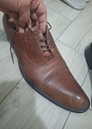 Kahverengi Deri Klasik Erkek Ayakkabı - Görsel 2