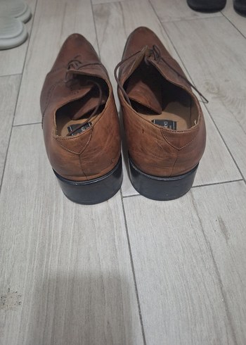 Kahverengi Deri Klasik Erkek Ayakkabı - Görsel 6