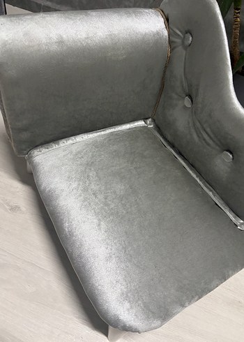 Gri Kadife Kedi/ köpek/ Çocuk Koltuğu - Görsel 7