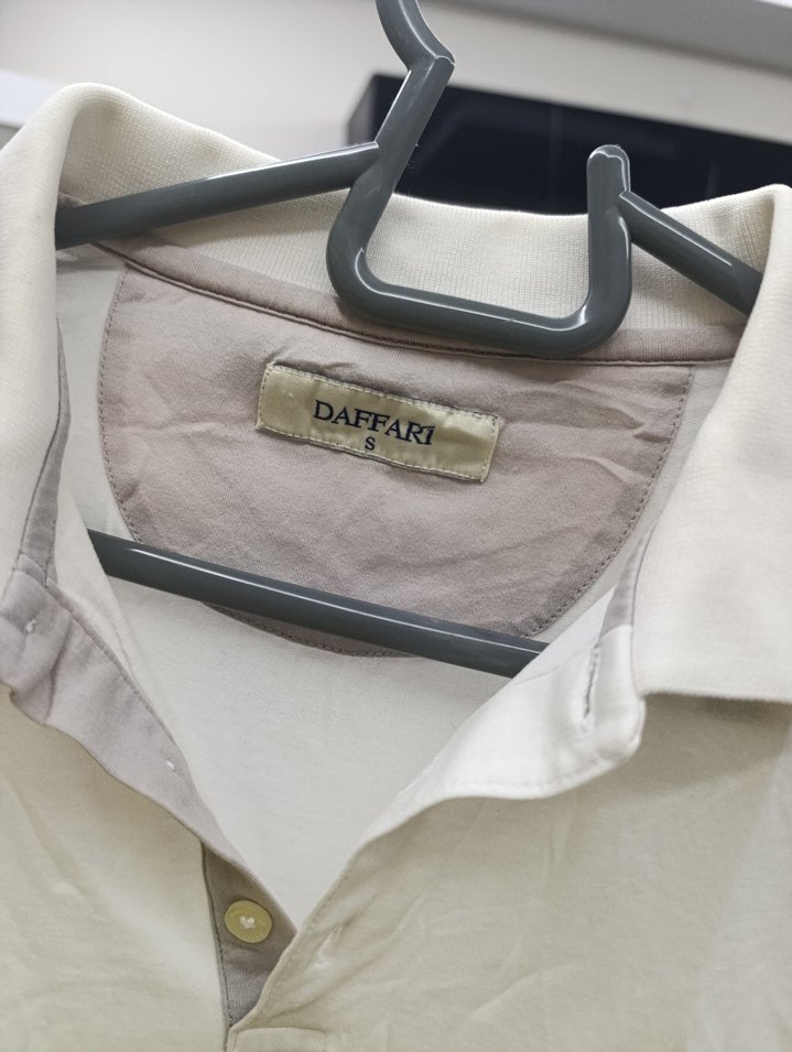 Erkek Beyaz Kısa Kollu Polo Yaka Tişört - Görsel 2