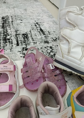 Kız Çocuk Spor Ayakkabı bot sandalet toplu - Görsel 8