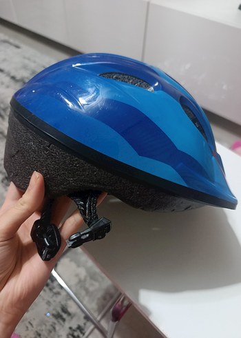 Mavi Biker Stil Bisiklet Kaskı - Görsel 2