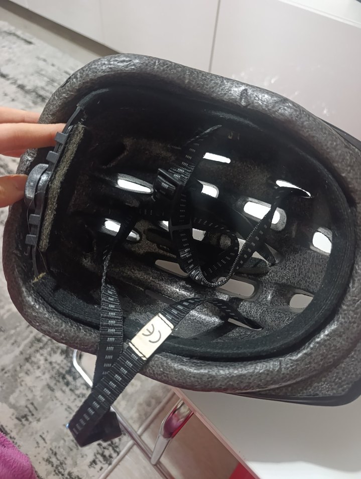 Mavi Biker Stil Bisiklet Kaskı - Görsel 3