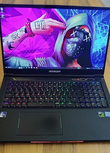 Monster Tulpar Gaming Laptop 144HZ - 17.3 