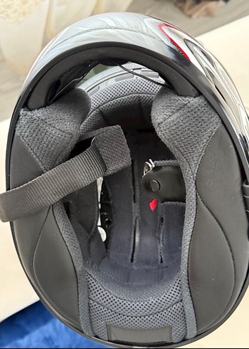 Parlak Siyah Baskılı Biker Kask ( SHOEI ) - Görsel 2