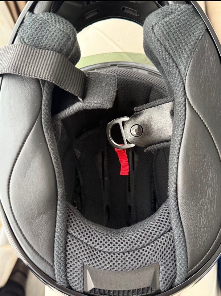 Parlak Siyah Baskılı Biker Kask ( SHOEI ) - Görsel 3