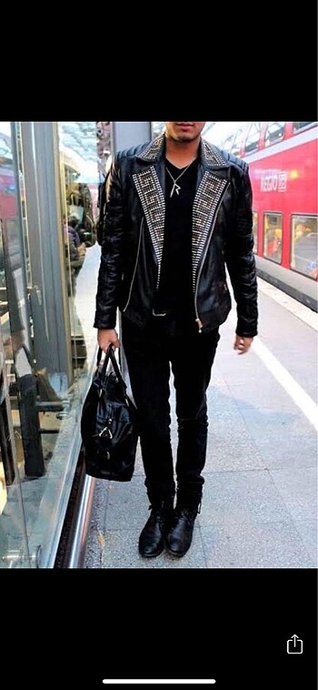 VEESACE & HM deri ceket - Görsel 2