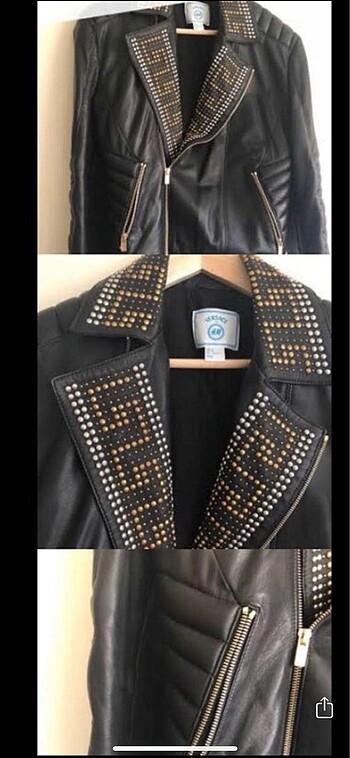 VEESACE & HM deri ceket - Görsel 3