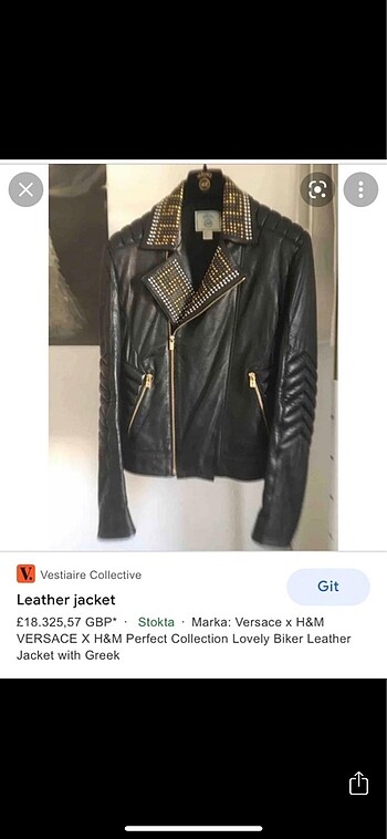 VEESACE & HM deri ceket - Görsel 4