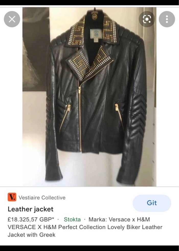 VEESACE & HM deri ceket - Görsel 4