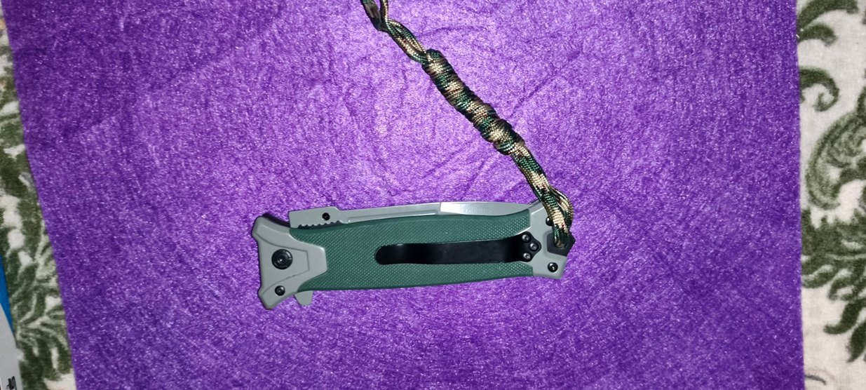 Haki renkli Yaylı mekanızma Çakı - Görsel 4