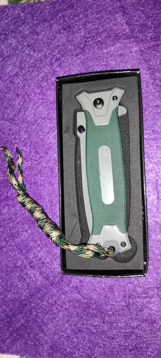 Haki renkli Yaylı mekanızma Çakı - Görsel 3