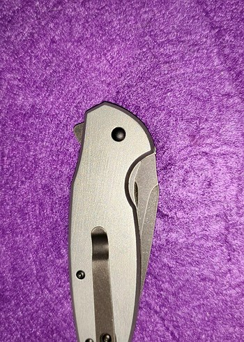 Kartal Detaylı Mor Saplı Katlanır Bıçak - Görsel 4