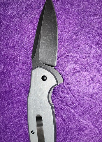 Kartal Detaylı Mor Saplı Katlanır Bıçak - Görsel 2