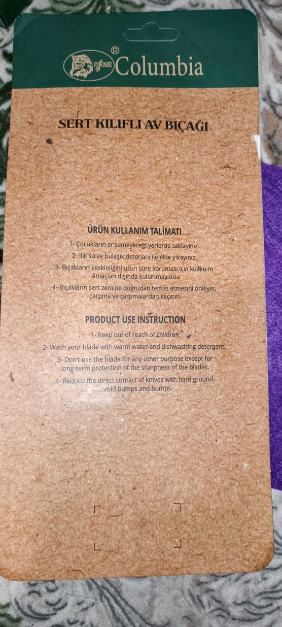 Siyah Columbia Kamp Bıçağı - Görsel 4