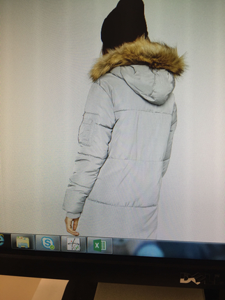 xs Beden gri Renk Bershka mont