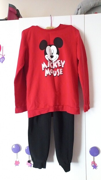 LCW 12-13 yaş Mickey Mouse Uzun Kollu Pijama
