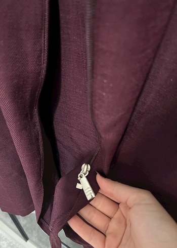 46 Beden bordo Renk Uzun Kollu Kadın Pardösü