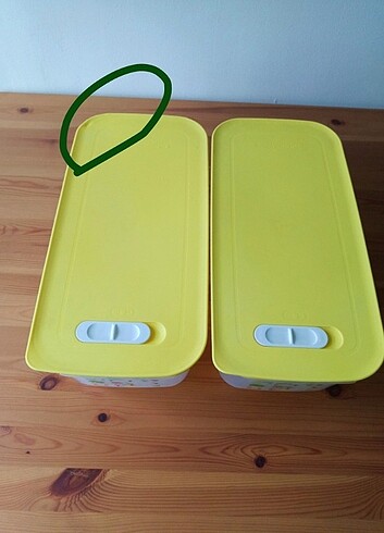  Beden sarı Renk 2 adet #seraset #tupperware