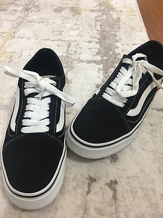 37 Beden siyah Renk Vans Spor Ayakkabı