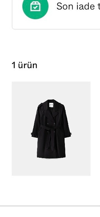 Bershka Bershka siyah trençkot