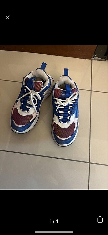 38 Beden mavi Renk Calvin klein spor ayakkabı