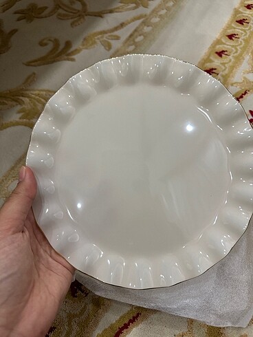 Glore solid altın yaldızlı pasta takımı 6lı