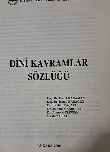 Dini Kavramlar Sözlüğü - Diyanet