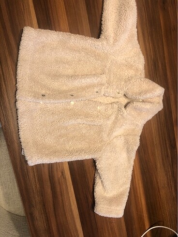 Kız bebek 6/9 ay peluş mont