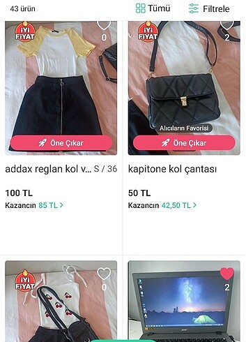 Etek crop çanta 