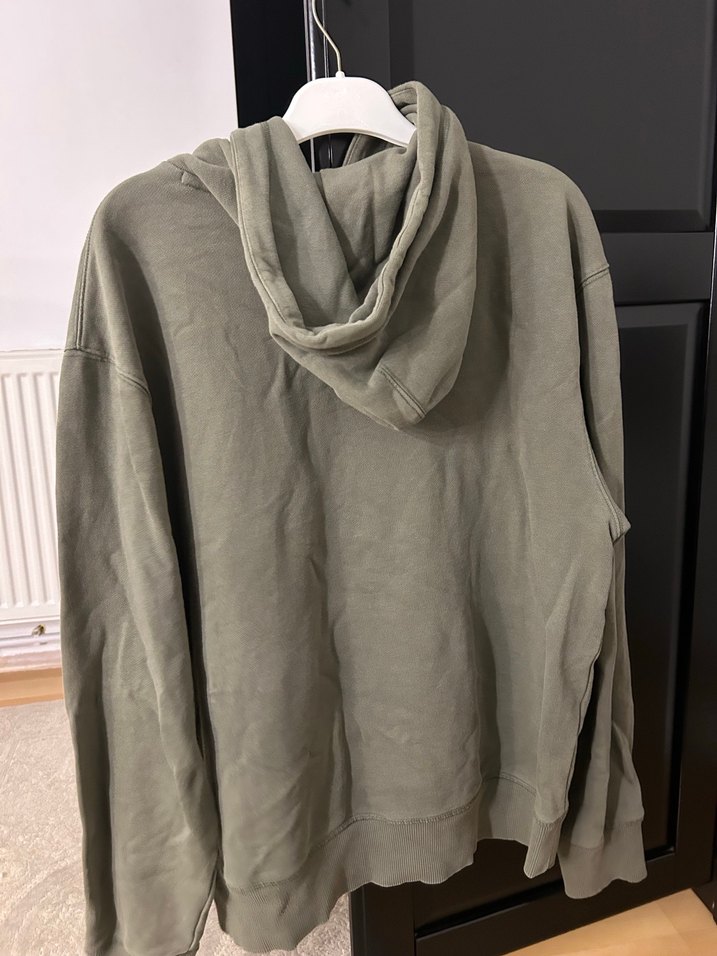 Erkek haki Kapüşonlu Sweatshirt - Görsel 5