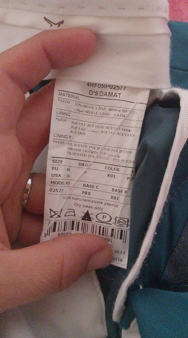 Düğmeli Lacivert Erkek takım elbise - Görsel 4