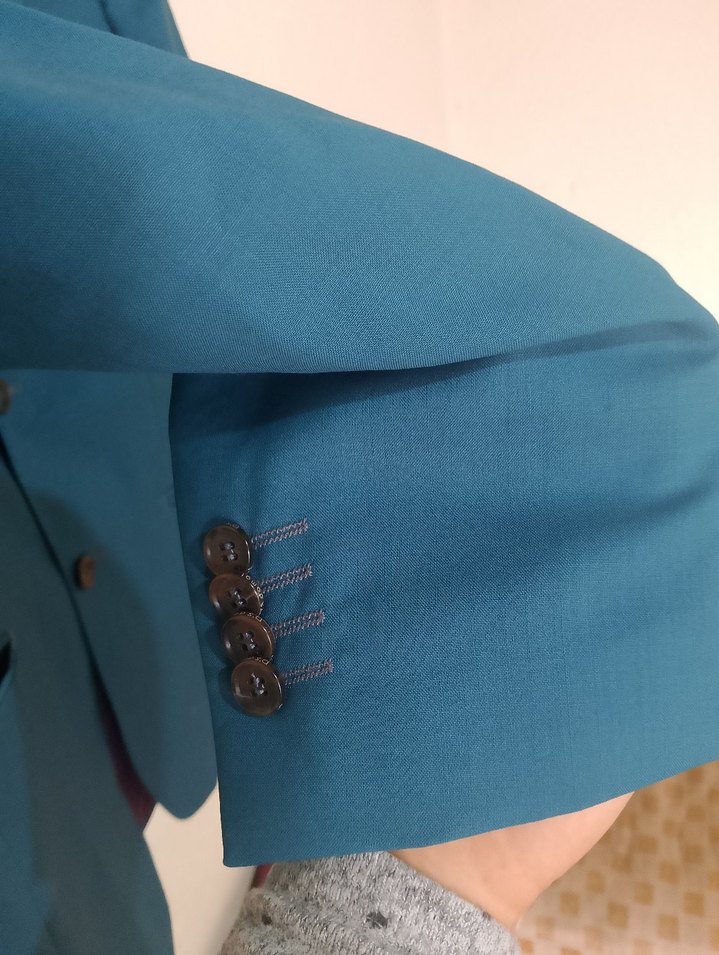 Düğmeli Lacivert Erkek takım elbise - Görsel 2