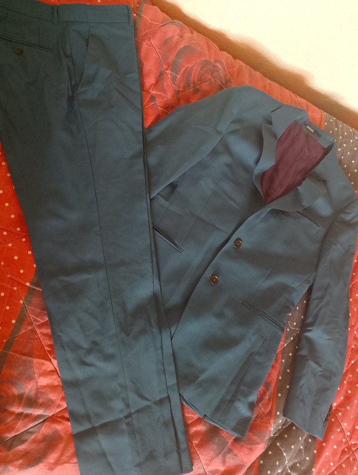 Düğmeli Lacivert Erkek takım elbise - Görsel 3