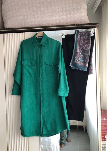 Uzun Kollu yeşil Kadın Takım - Görsel 3