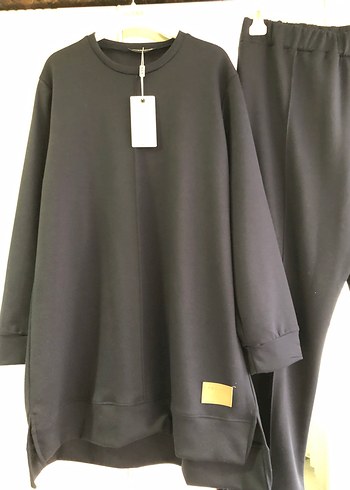 Lacivert Kadın Pamuklu Rahat Takım - Görsel 4