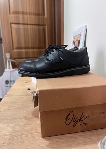 Erkek Çocuk Siyah Deri Özel Gün Ayakkabısı - Görsel 3